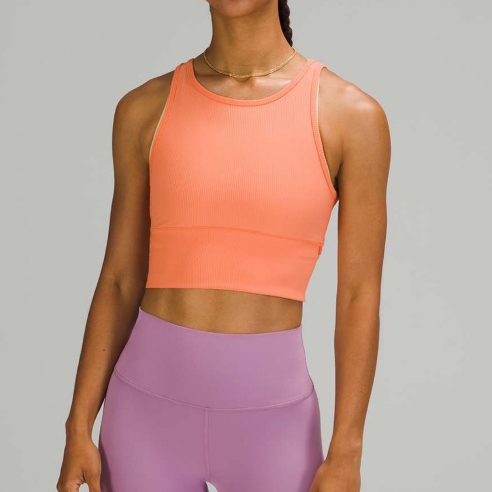 Lululemon Power Pivot Tank Orange Size 4